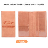 Weiyinxing Leather Ultra-thin Driver License Holder Driving License Case ID Bag DIY Cover for Car Driving Documents Folder Wallet Unisex