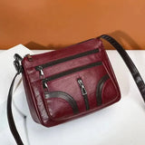 Weiyinxing PU Leather Messenger Bags Women Fashion Large Capacity Travel Shoulder Pouch Female Solid Color Crossbody Handbags