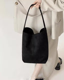 Weiyinxing Scrub Leather Bucket Bags for Women Brand design female Handbags big capacity Commuting Shoulder Bag totes