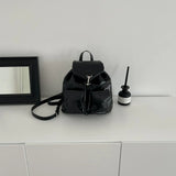 Weiyinxing 2024 Y2K Retro Silver Back Pack Small PU Leather Backpack Women School Bags For Teenagers Girls Luxury Backpacks