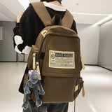 Weiyinxing Male Red Nylon School Bag Cool Boy Girl Waterproof Travel Book Bag Men Women Female Leisure Laptop College Backpack Fashion