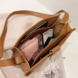 Weiyinxing Retro Tote Bags For Women Soft Shoulder Crossbody Messenger Bag Long Strap Large Capacity Shopper Luxury Designer Handbags