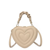 Weiyinxing 2024 Fashion Heart-shaped Lovely Shoulder Bags for Women PU Leather Female Crossbody Bags Vintage Casual Hand Bags