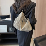Weiyinxing Classic PU Leather Shoulder Bags Women's Bag Large Capacity Winter Women Design One Messenger Bag Black Hobos Bags New