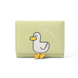 Weiyinxing Women Wallet Cute Luck Duck Short Wallet Leather Small Purse Girls Money Bag Card Holder Ladies Female Hasp 2024 Fashion