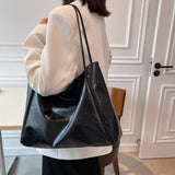 Weiyinxing Women's Bag 2024 Fashion High Capacity Women's Shoulder Bag Versatile Simple Shoulder Bag Retro Casual Portable  Handbag