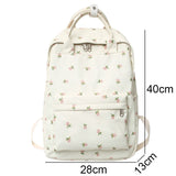Weiyinxing Floral Laptop Student Bag Trendy Girl Print Cute Travel Book Backpack Fashion New Lady College Backpack Women School Bags