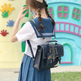 Weiyinxing Harajuku Kawaii Handbag Women Harajuku Lolita Briefcase Backpack Jk Student Bag Japanese Shoulder Messenger Bags Y2k