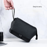 Weiyinxing Bag for Men Cosmetic Bag Double Layer with Zipper Storage Organizer Large Capacity Waterproof Shower Bag for Travel