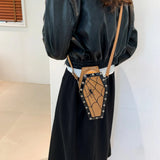 Weiyinxing Shaped Trend Crossbody Bag Halloween PU Rose Spider Sling Purses 2024 Novelty 3D Cartoon Cellphone Bag Y2K Gothic Satchel