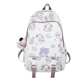 Weiyinxing Printing Kawaii Lady Waterproof Student Backpack Cute Laptop Female Travel College BookBag Girl School Bag Women Fashion