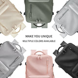 Weiyinxing Women's Travel Backpack Expandable 16 Inch Notebook Lightweight With Shoe Bag USB Charging Waterproof Multifunctional Backpacks