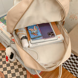 Weiyinxing Transparent Waterproof School Backpack Women Cool Female Travel Fashion College Backpack Ladies Cute Laptop Book Bags Nylon