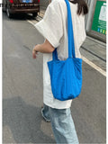 Weiyinxing Korean Style Solid Color Bucket Bag Causal Fashion 2024 Spring Summer New Girls Shoulders Bag