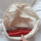 Weiyinxing Women Waist Bag Cotton Woven Outdoor Wallet Summer New Wild Personality Fashion Handbag for 2023