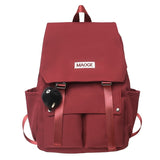 Weiyinxing Women White Laptop Waterproof College Bag Student Lady Cute Book Backpack Trendy Female Travel Nylon Girl School Bag New
