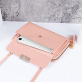 weiyinxing Women Shoulder Strap Bag Multifunction Long Wallet Fashion Tassel HandBag Hasp Card Holder Ladies Small Crossbody Cell Phone Bag