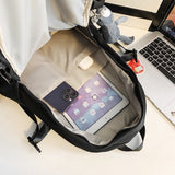 Weiyinxing Color Fashion Women Backpack Female Waterproof Nylon Shoulder Bag Kawaii Travel Bookbag Schoolbag for Teenage Girls