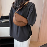 Weiyinxing PU Leather Shoulder bag for Women Luxury Crossbody Bag Fashion Lady Handbag Saddle Bags High-quality Flap Messenger Bags