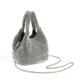 Weiyinxing Crystal Clutch Purse Bucket Shoulder Bag Rhinestone Handmade Purses and Handbags Luxury Designer Evening Clutch Bag Purse