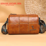 Weiyinxing Authentic Cowhide Famous Designer Brand Women's Shoulder Bag Fashionable Popular Messenger Bag Lady Wallet Crossbody Bags