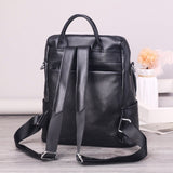 Weiyinxing Backpack Women Female Natural Leather Real Cowhide Ladies Backpack Bag High Quality Woman Black Bags School Backpacks