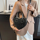 Weiyinxing colors Pu Leather Crossbody Bag Women Handbag Cute Ladies Heart Shaped Shoulder Bag Love Clutch Purse Fashion Small Tote Bag