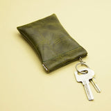 Weiyinxing New Fashion Leather Long Pocket Key Wallet Keyring Coin Purse Women Men Small Short Money Change Bag Little Card Holder