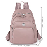 Weiyinxing Women Nylon Backpacks Fashion Ladies Casual Travel Rucksack Multifunction Shoulder Bag Teenager Girls Travel Schoolbag