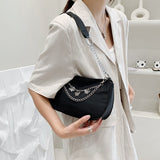 Weiyinxing Armpit Bag 2023 Fashion Butterfly Chain Shoulder Bags Korean Casual Small Square Handbag Personality Trendy Shoulder Strap