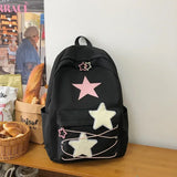 Weiyinxing Sweet All Match Star Backpacks Japanese Women Streetwear Y2k Aesthetic Schoolbags High-capacity Kawaii Backpack Students