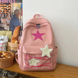Weiyinxing Sweet All Match Star Backpacks Japanese Women Streetwear Y2k Aesthetic Schoolbags High-capacity Kawaii Backpack Students
