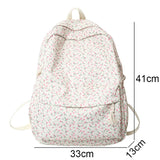 Weiyinxing Girl Floral Travel Book Backpack Cute Women Trendy Print School Bag Female Laptop College Backpack Fashion Ladies Kawaii Bag