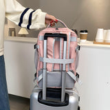 Weiyinxing Women Travel Backpack Waterproof Anti-Theft Stylish Casual Daypack Luggage Strap USB Charging Port Backpack Laptop School Bags
