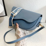 Weiyinxing PU Leather Shoulder bag for Women Luxury Crossbody Bag Fashion Lady Handbag Saddle Bags High-quality Flap Messenger Bags