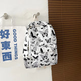 Weiyinxing Butterfly Pattern Korean Women Backpack Student Backpack for School Book Storage and Travel Organizer