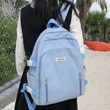 Weiyinxing Girl Corduroy Kawaii Backpack Cool Design Female Travel College Backpack Fashion Lady Cute Book Women Laptop Student Bags