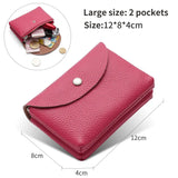 Weiyinxing Genuine Leather Coin Purse Zipper Small Wallets Card Holder Bag Portable Men Cowhide Money Purse Women Earphone Pouch