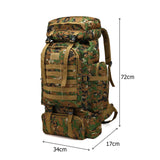 Weiyinxing Capacity 80L Travel Bag Camping Backpack Hiking Climbing Bags Mountaineering Sport Bag Outdoor Shoulder Rucksack Men Women