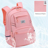 Weiyinxing Backpacks Girl School Bags For Boys Large Capacity Book Bag High Reflective Luminous Elementary Student Backpack Pink