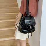 Weiyinxing 2024 Y2K Retro Silver Back Pack Small PU Leather Backpack Women School Bags For Teenagers Girls Luxury Backpacks