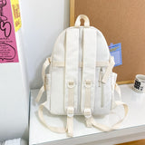 weiyinxing Women Mochila Fashion Multiple Pockets Girls Rucksack Nylon Teen Boys Bookbag Solid College Laptop Backpack Shoolbag