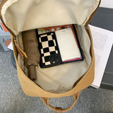 weiyinxing New Canvas Women Backpack Male Hand Ring Buckle School Bag Teenage Boy Girl Lovely Travel Bookbag Cool Notebook Bagpack