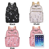 Weiyinxing Women Waterproof Nylon Backpack High-capacity Leisure Backpack Lightweight Shoulder Bag School Multipurpose Backpack