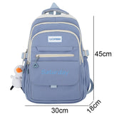 Weiyinxing Women Green Laptop Bags High Capacity Student Lady Cute Book Backpack Female Travel Nylon School Bag College Girl Trendy