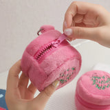 Weiyinxing Harries Hager Women Pink Plush Coin Purse Cartoon Pendant Storage Bag Mini Bag Girl Purses Wallet Coin Pouch