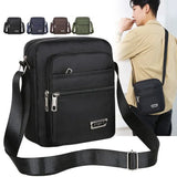 Weiyinxing Men Nylon Shoulder Bag Messenger Bag Casual Waterproof Nylon Zipper Pocket Handbag Fashion Tote Travel Male Crossbody Bags