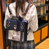 Weiyinxing Women Vintage Fashion Crossbody Bag Girls Streetwear Transparent Backpacks Trendy Y2k Aesthetic Ins Shoulder Handbags