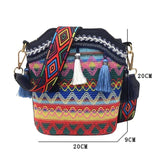 Weiyinxing Women's Bag Tassel Ethnic Handwoven Crossbody for Lady Bag Hippie Sling Shoulder Bags for Ladies Handbag §ã§å§ާܧÑ §ا֧ߧã§ܧѧñ