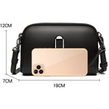 Weiyinxing Spring New Authentic Cowhide Shoulder Bag for Women Famous Designer Soft Leather Crossbody Bags Single Color Retro Wallet